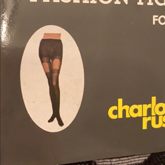 Sexy Faux Footed Garter Tights - Picture 3 of 7